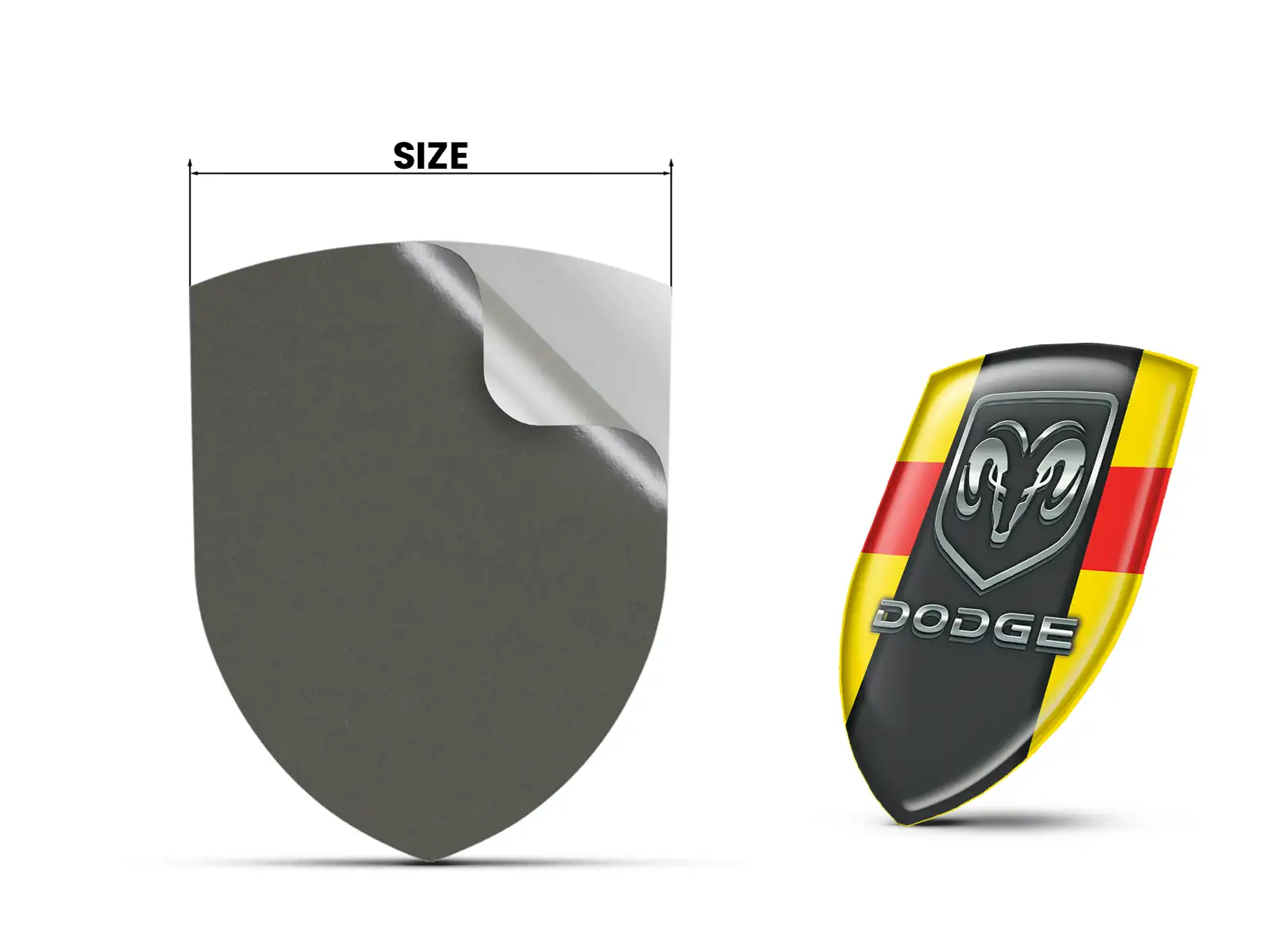 Dodge Autosticker Premium Stern Exklusiv Design